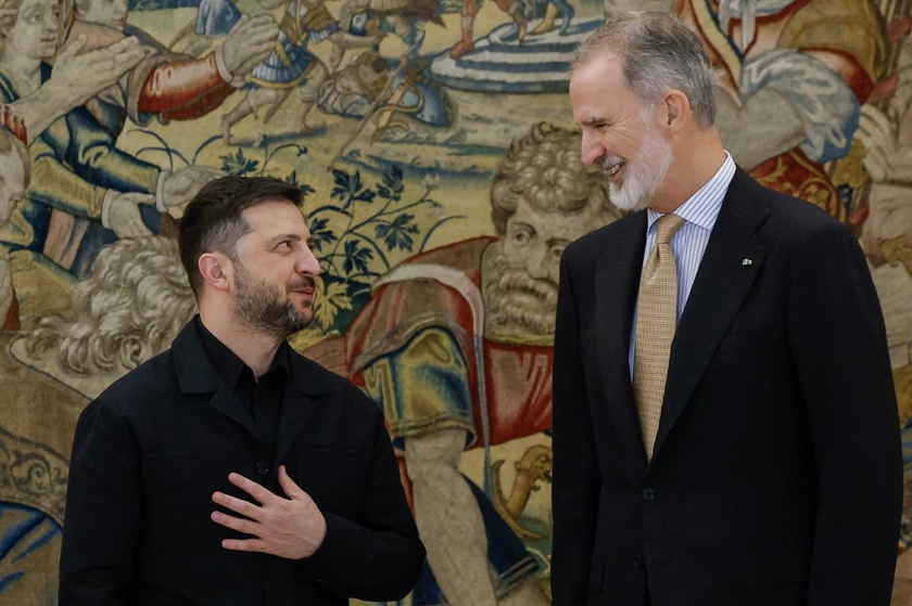 Spain Hints at ‘Substantial’ New Aid as Zelensky Lands in Madrid for Air-Defense Push