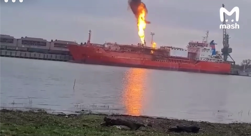 Russian Drone Strike Sets Fire to Turkish LNG Tanker at Ukrainian Port