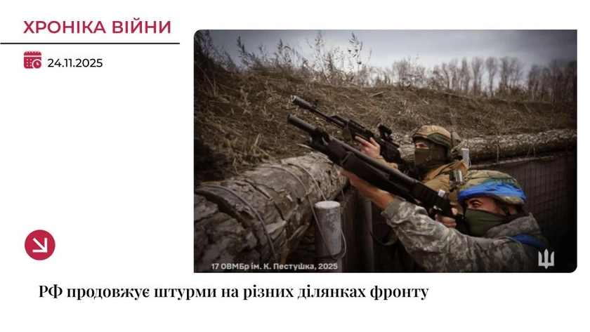Хроніка війни: РФ штурмує Покровський та Костянтинівський напрямки