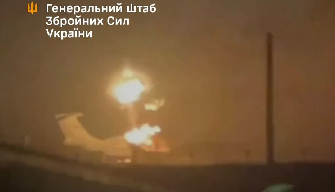Big Ukraine Drone+Missile Strike Operation Torches Russian ‘AWACS,’ Oil Refineries