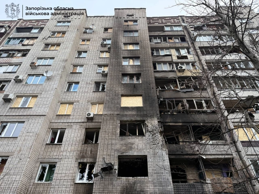 Russian Drones Attack Zaporizhzhia, 19 Wounded