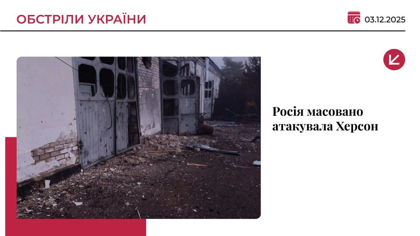 Росія масовано обстріляла Херсон: є загибла