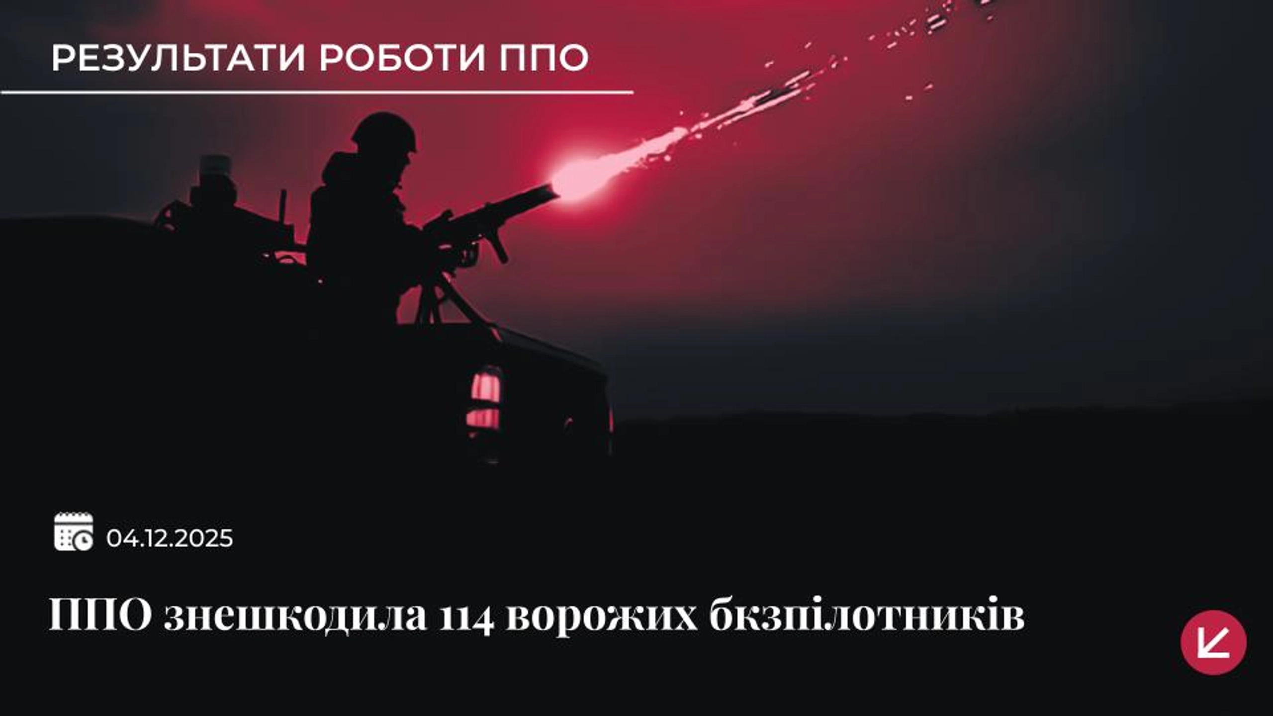 Сили ППО знешкодили 114 безпілотників під час нічної атаки РФ