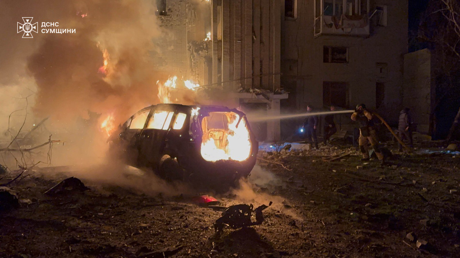 Russian Drones Hit Chernihiv, Okhtyrka, and Dnipropetrovsk Region, Sparking Fires, Causing Casualties