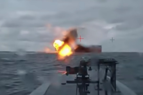 WATCH: Ukraine’s Sea Drones Cripple Another Russian Tanker