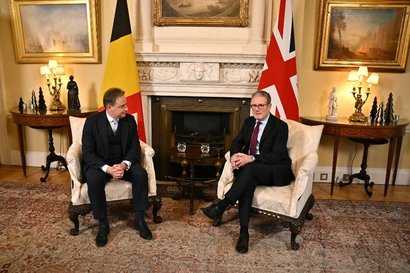 Starmer, De Wever Discuss Using Frozen Russian Assets to Fund Ukraine at 10 Downing Street