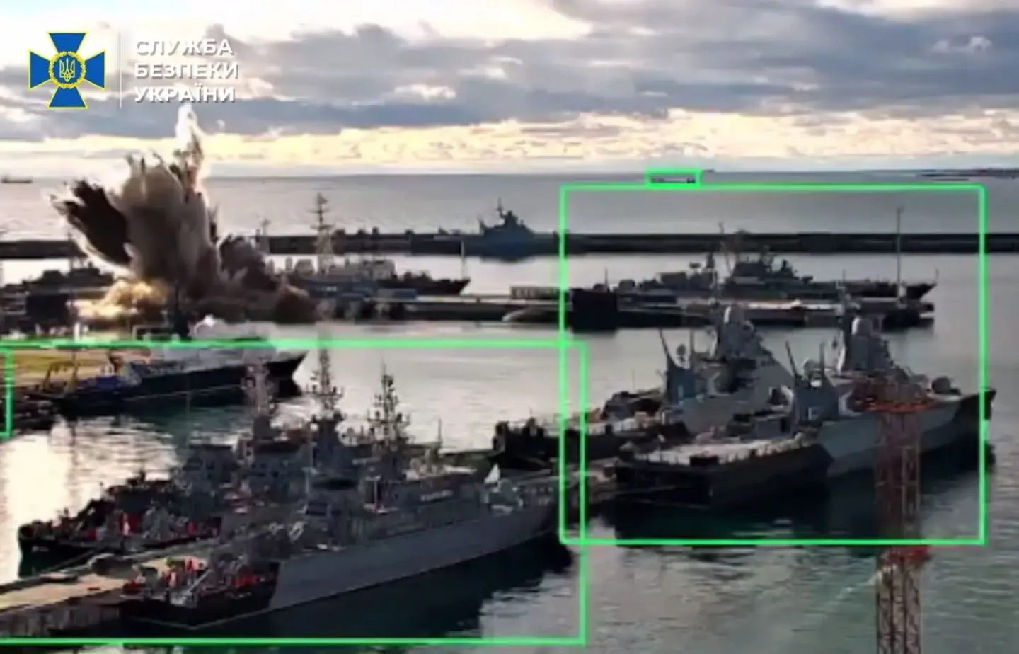 Kremlin Denies New Ukraine Drone Just Blew Up Russian Missile Sub Tied Up at Pier
