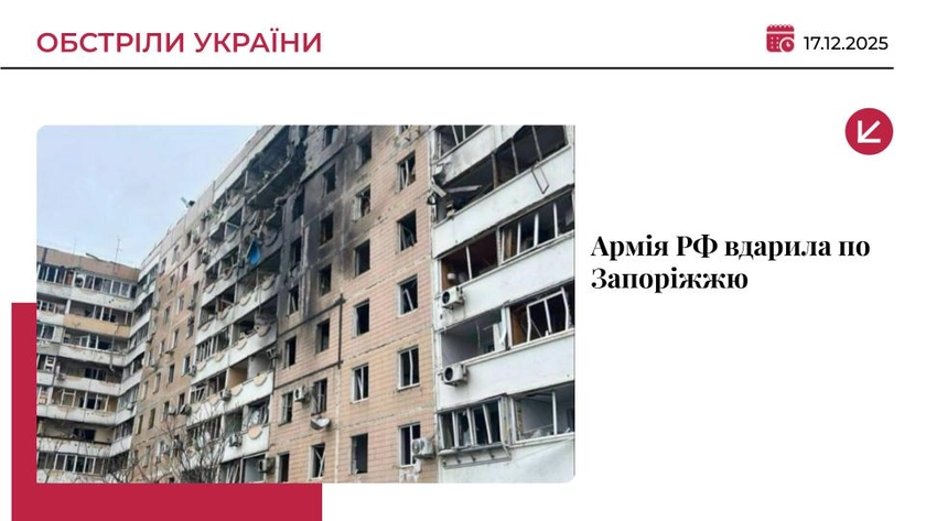 Росія атакувала Запоріжжя: під ударом будинок та інфраструктура, 30 поранених