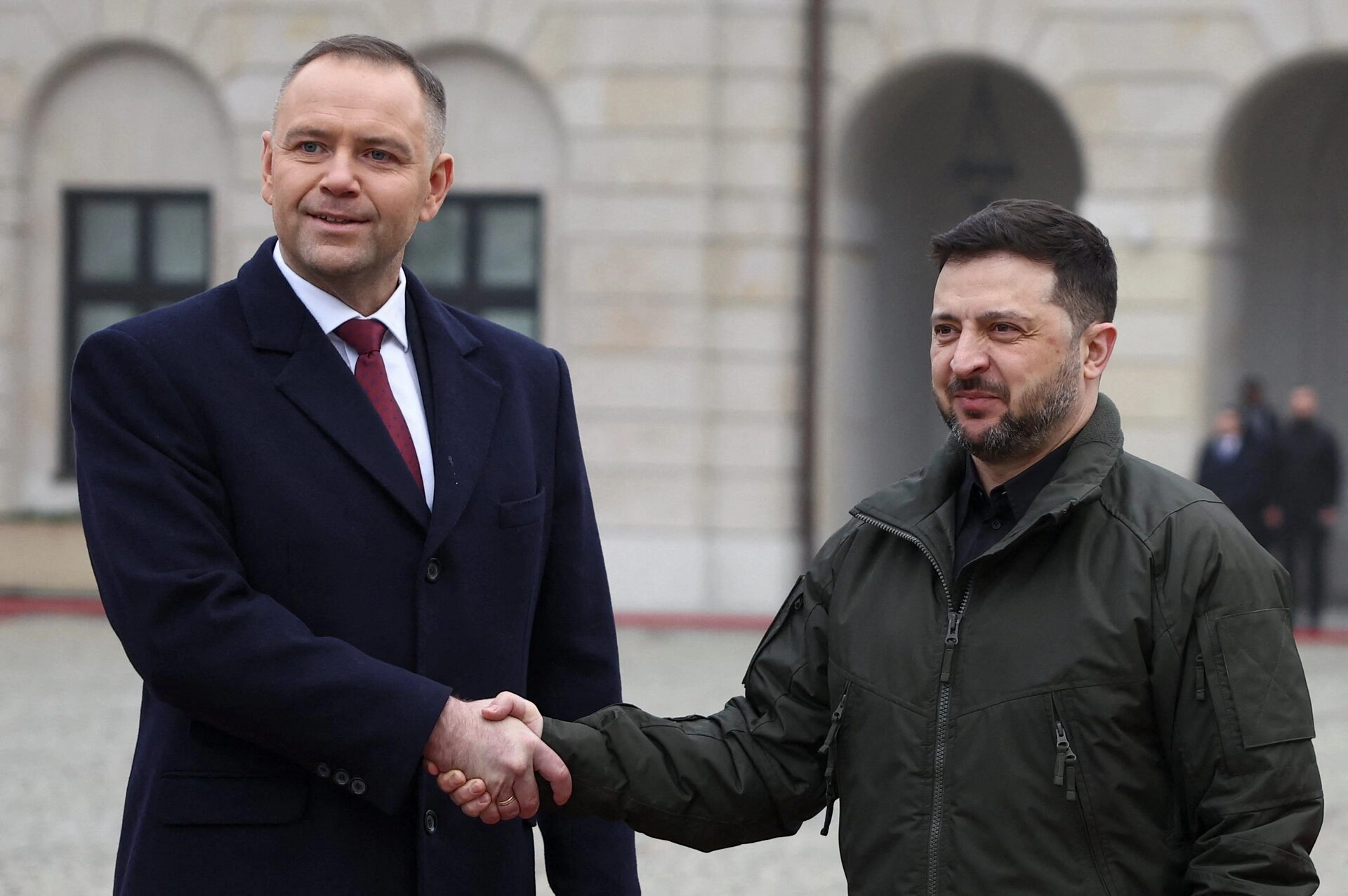 Зеленський вперше зустрівся з президентом Польщі Каролем Навроцьким