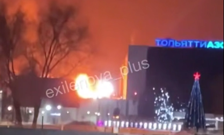 Drones Hit 7 Russian Regions, Disrupt Power, Spark Fire at Major Chemical Plant