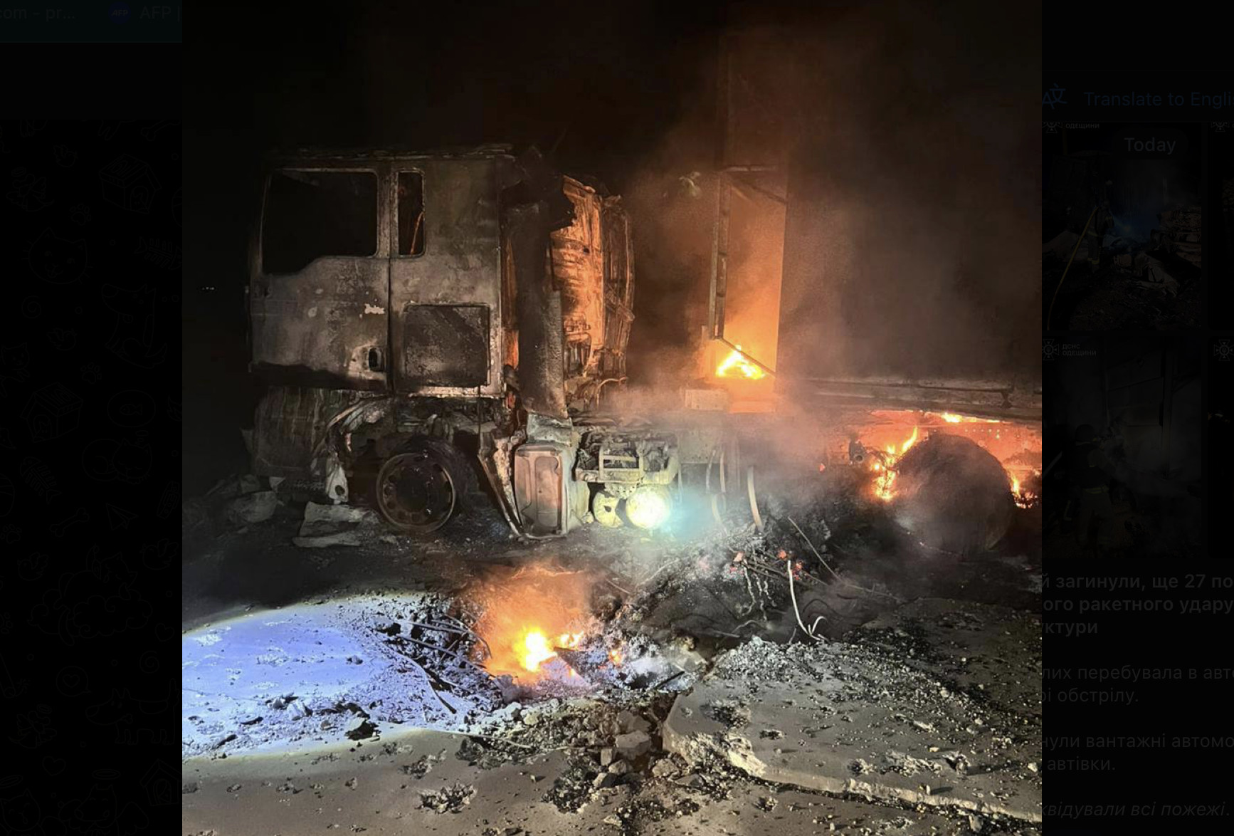 Russia’s ‘Non-Stop’ Attack on Odesa Kills 8, Injures 30 on Saturday, Minister Says