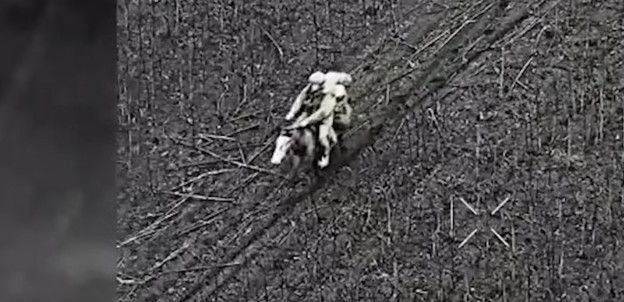 Russian Soldiers on Horseback Attempted Cavalry Assault on Ukrainian Positions (VIDEO)