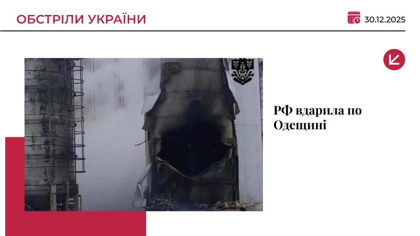 На Одещині армія РФ поцілила у промислове підприємство та судно в порту