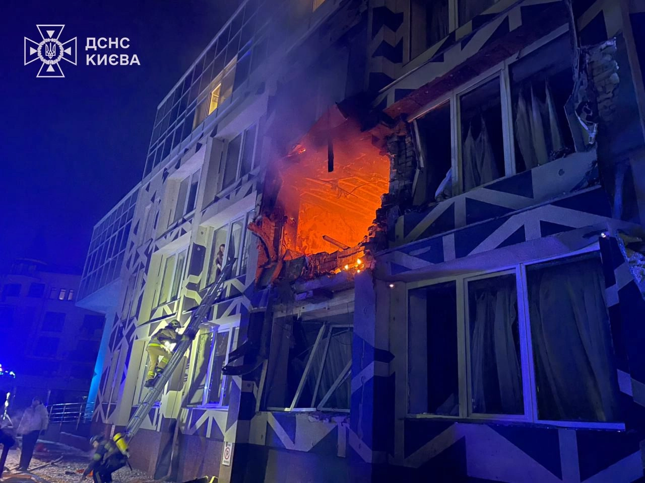 Russian Strike Hits Kyiv Clinic, Kills Patient as Moscow Launches Massive Drone, Missile Attack