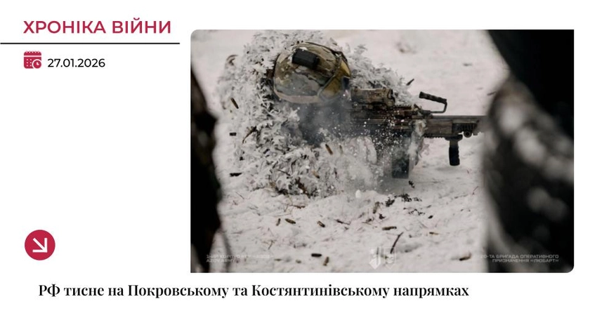 Хроніка війни: Росія тисне на Покровському та Костянтинівському напрямках