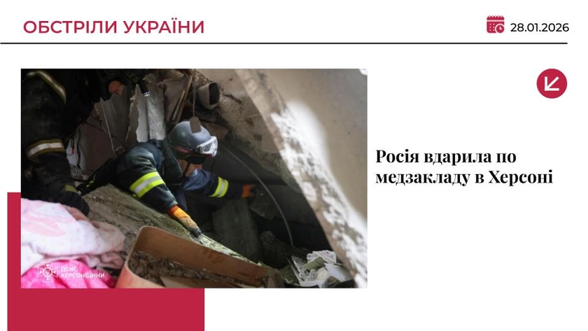 Росіяни атакували медзаклад у Херсоні: постраждали медпрацівники