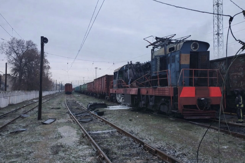 Russian Drone Strikes Hit Kharkiv Market, DTEK Site, Rail Facilities Across Ukraine