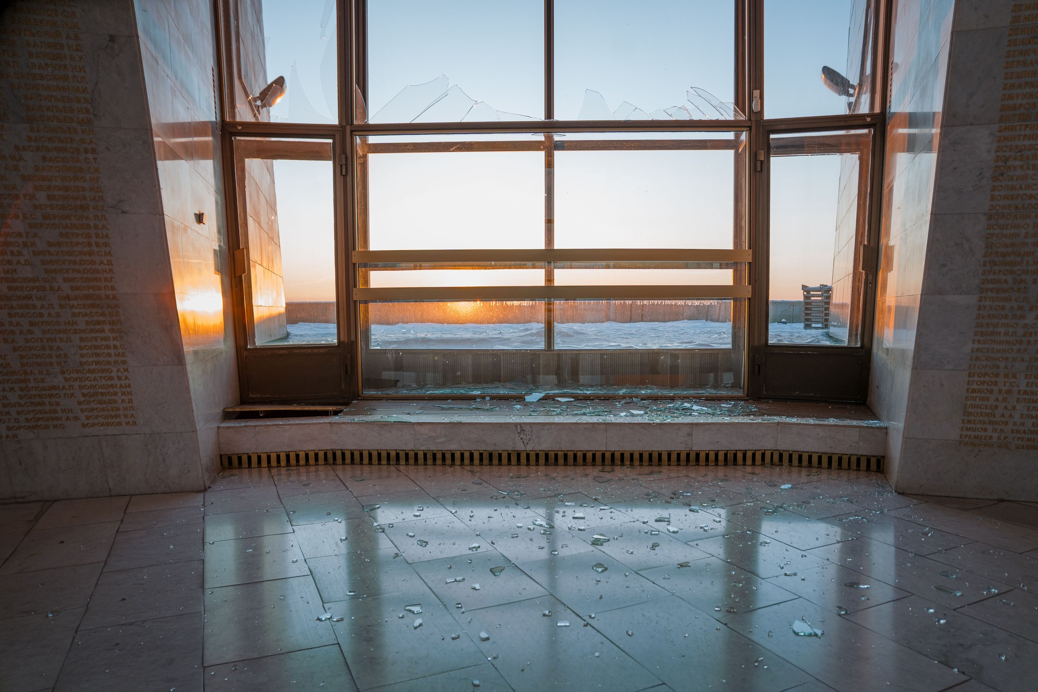 Russian Strike Damages WWII Museum Hall of Glory in Kyiv