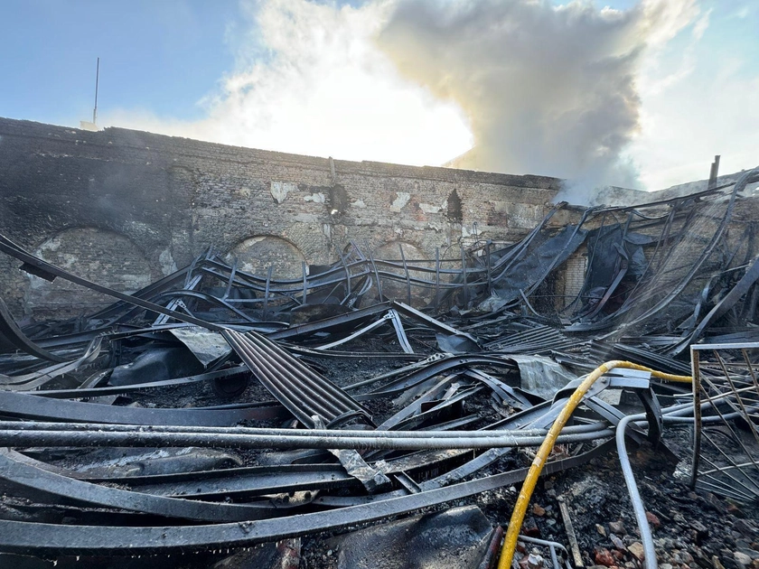 Russian Missile Strike Destroys Fire Safety Production Facility