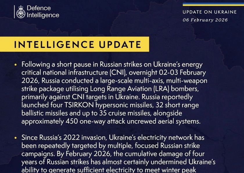 ISW Russian Offensive Campaign Assessment, February 6, 2026