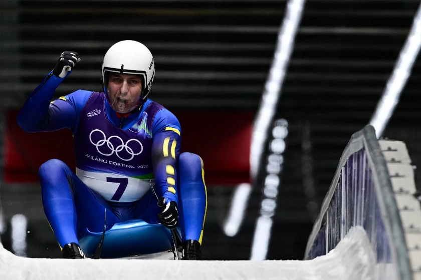 Ukraine’s Mandzii Sets Country’s Best-Ever Olympic Result in Men’s Singles Luge