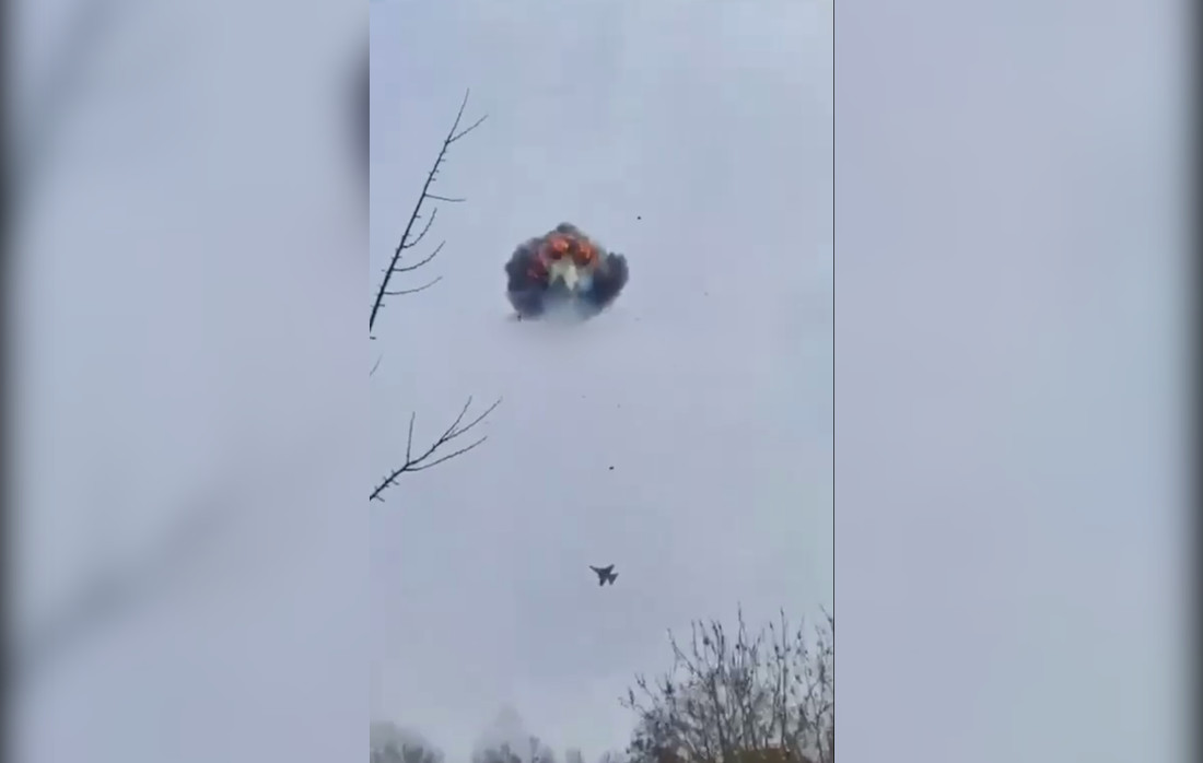 WATCH: F-16 Pilot Blasts Russian Shahed From Sky Using Vulcan Cannon