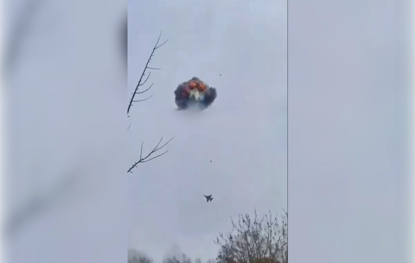 WATCH: F-16 Pilot Blasts Russian Shahed From Sky Using Vulcan Cannon