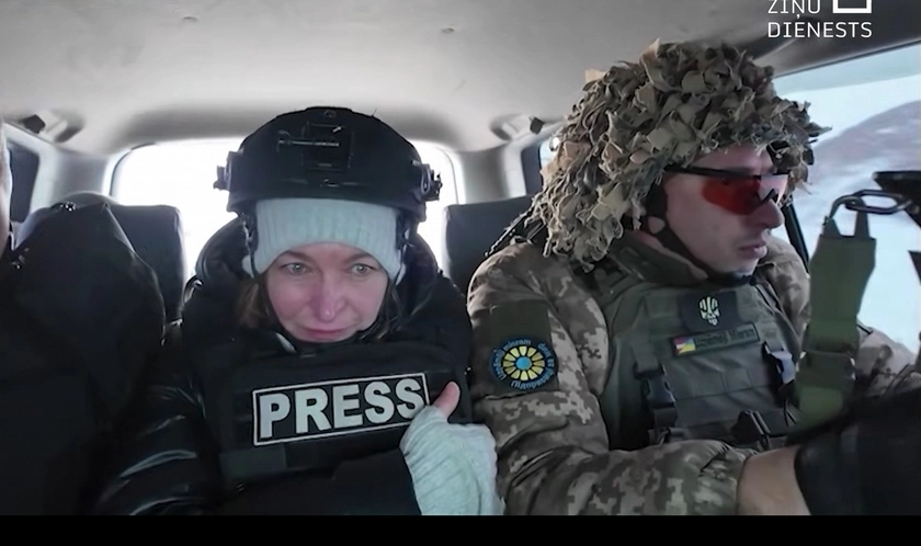 Латвійські журналісти потрапили під атаку російського БпЛА на фронті