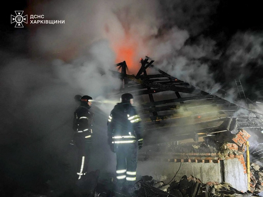 Overnight Russian Drone Attack Hits Kharkiv, Damaging Homes
