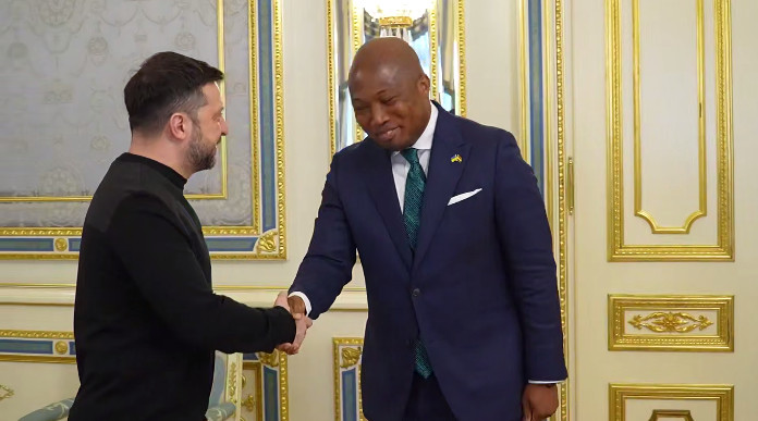 Zelensky Hosts Ghana’s Top Diplomat as Kyiv Warns of Russian Recruitment in Africa