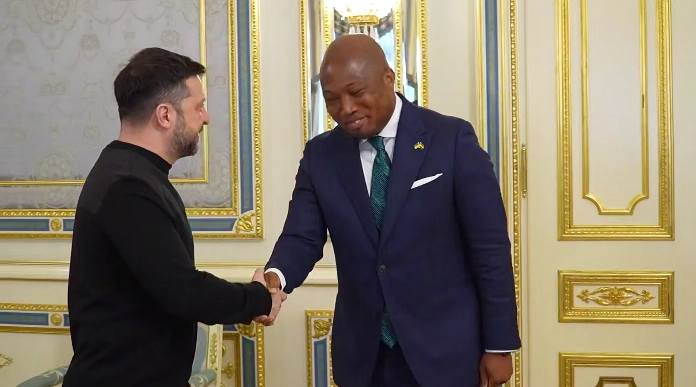 Zelensky Hosts Ghana’s Top Diplomat as Kyiv Warns of Russian Recruitment in Africa