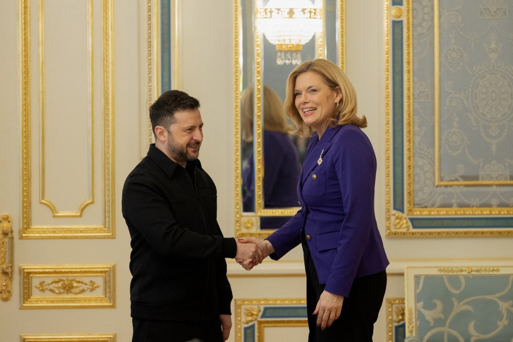 President of Germany’s Bundestag Meets With Zelensky in Kyiv