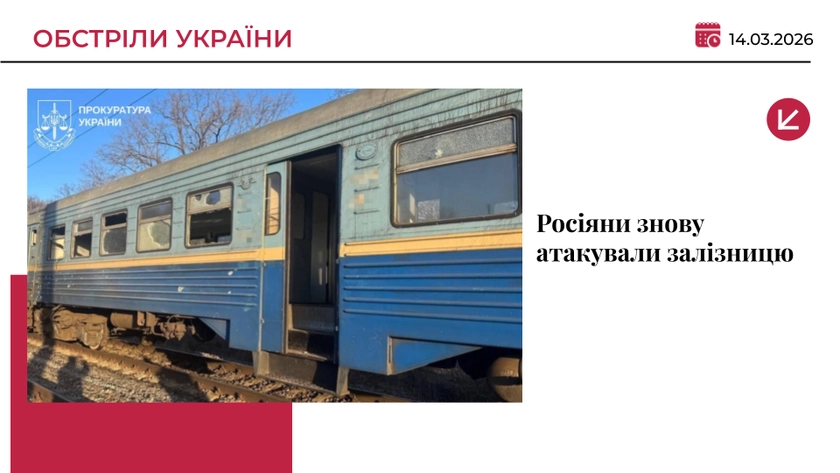 Окупанти знову вдарили по залізниці: поранений машиніст