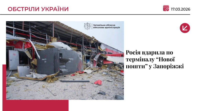 Росія вдарила по терміналу “Нової пошти” у Запоріжжі: 8 постраждалих