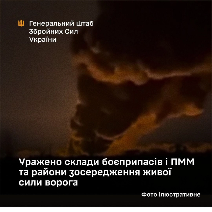 Сили оборони уразили склади боєприпасів і ПММ РФ на ТОТ