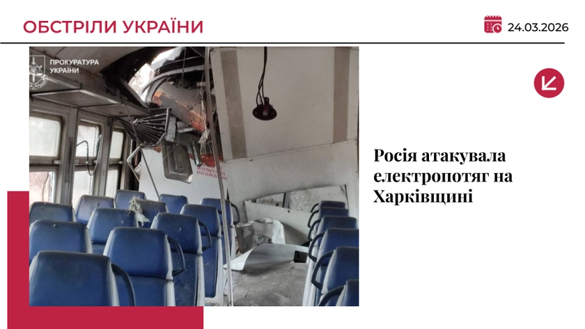 Дрон РФ атакував електропотяг на Харківщині: загинув пасажир