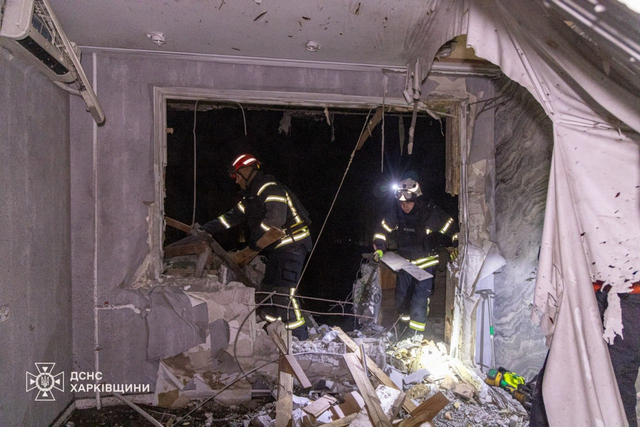 Missile, Drone Strike Hit Kharkiv Apartment Block, Injure 8