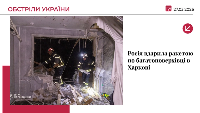 РФ вдарила ракетою по багатоповерхівці в Харкові: 8 постраждалих