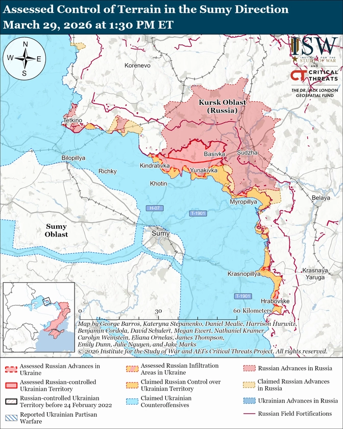 ISW Russian Offensive Campaign Assessment, March 29, 2026