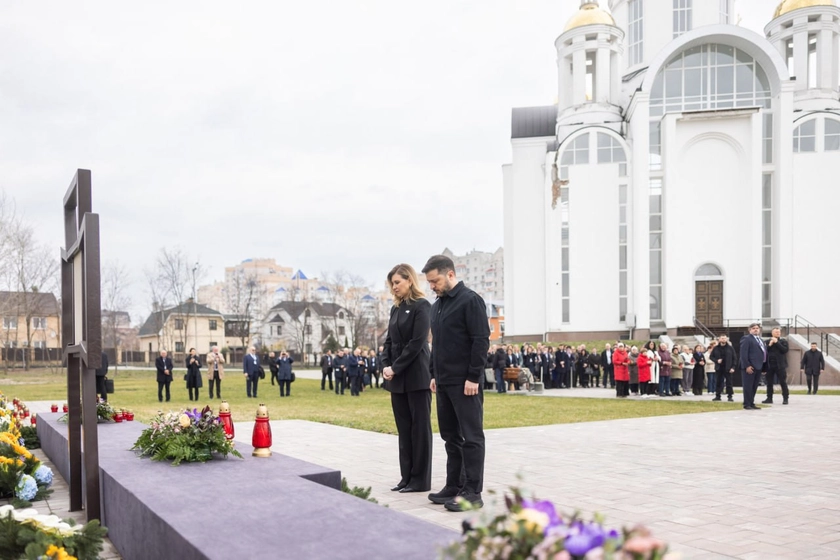 Четверта річниця деокупації Бучі: Володимир та Олена Зеленські вшанували пам’ять жертв