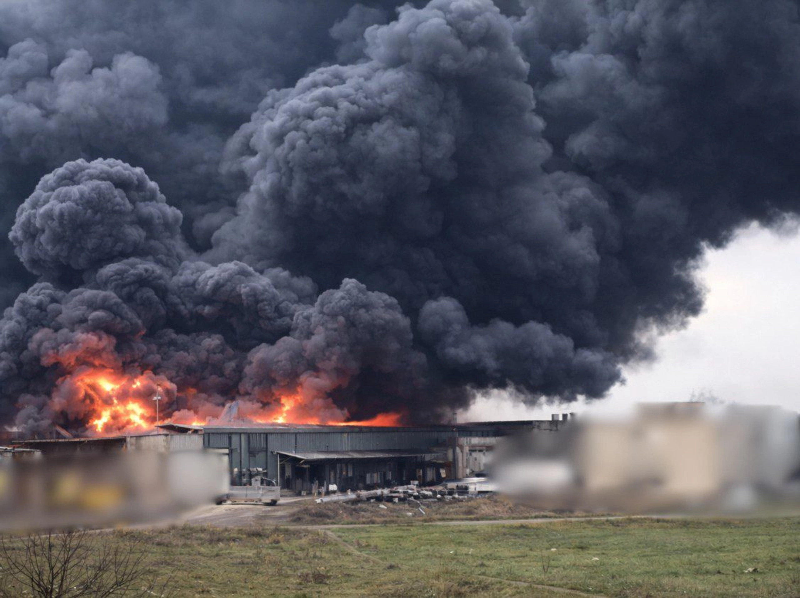 Russian Drone Strike Hits Ukrainian Food Retailer’s Warehouse in Lutsk