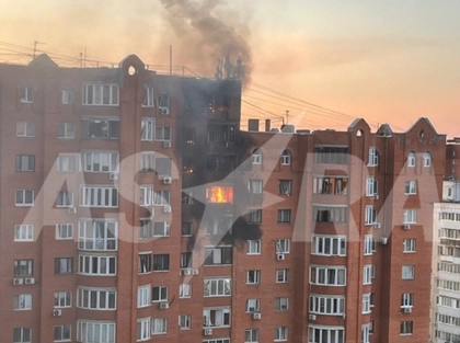 У російській Уфі після атаки дронів спалахнула пожежа на НПЗ