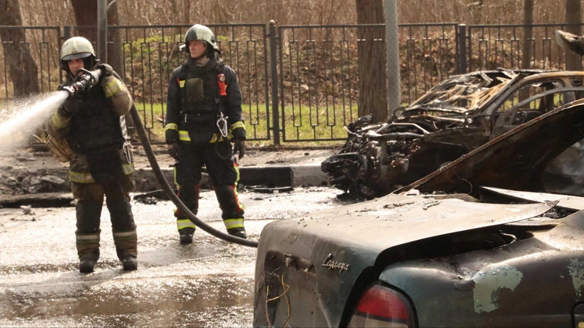 [IN PHOTOS] Hospital, Park Damaged in Kharkiv After Russia’s Morning Drone Strikes