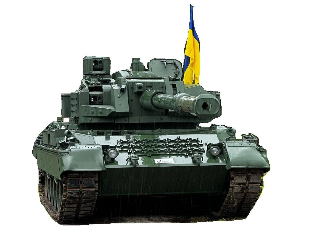 Ukraine Tests New-Tech Belgian Tank Modified From German Cold-War Leopards
