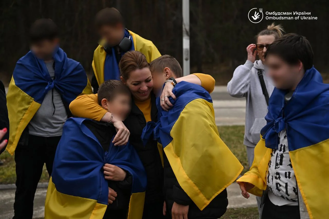 7 Ukranian children returned