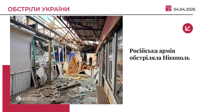Окупанти вдарили по ринку у Нікополі: загинуло 5 людей, поранена дитина