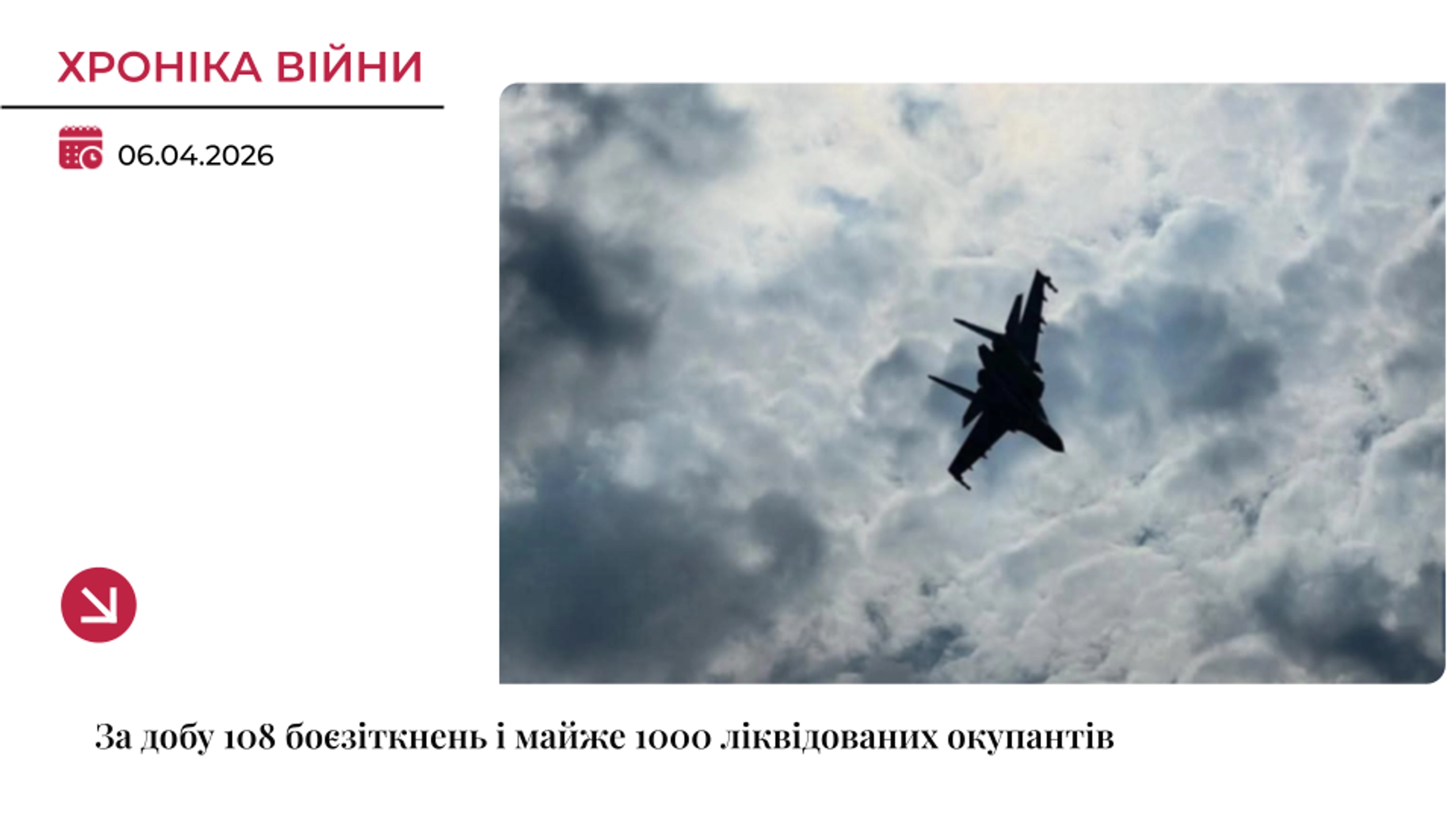 Хроніка війни: 108 боєзіткнень і майже 1000 ліквідованих окупантів за добу