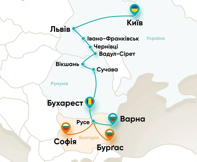 Україна готує запуск прямого залізничного сполучення з Болгарією влітку