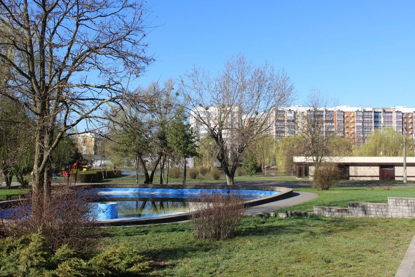 Green space in Borodianka. (Photo by  Sergii Kostezh / Kyiv Post)