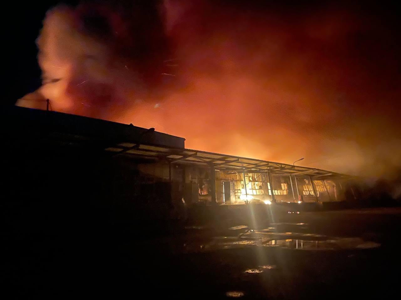 Russian Drone Strike Damages Star Brands Warehouse in Pavlohrad